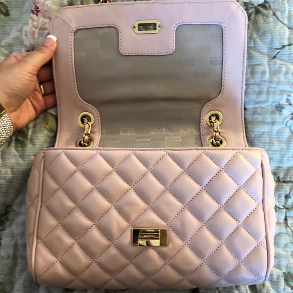 MICHAEL KORS Pink Quilted Shoulder or Crossbody - Picture 4 of 8